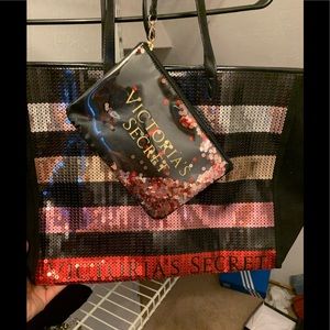 VS SPARKLE TOTE and clutch